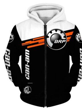 New Can-am zipper hoodie sizes medium to 3XL.